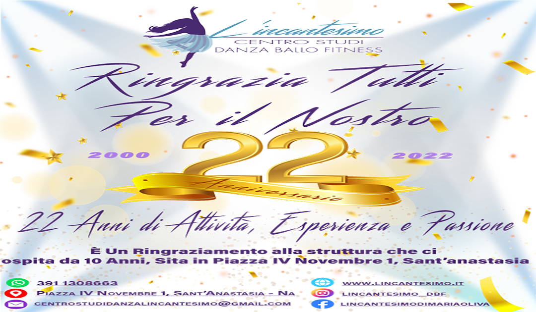 VENTIDUESIMO ANNIVERSARIO